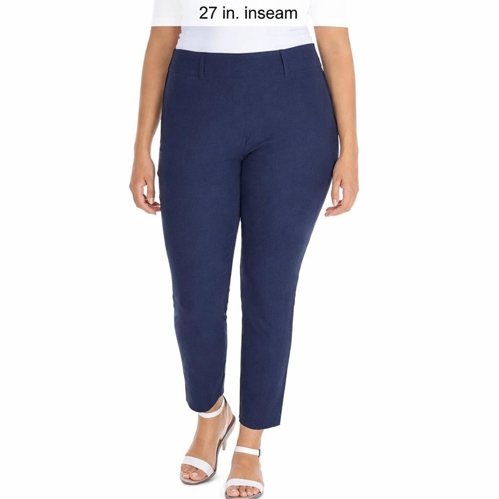 Hilary Radley Women's XXL Slim Leg Pants Black H0438